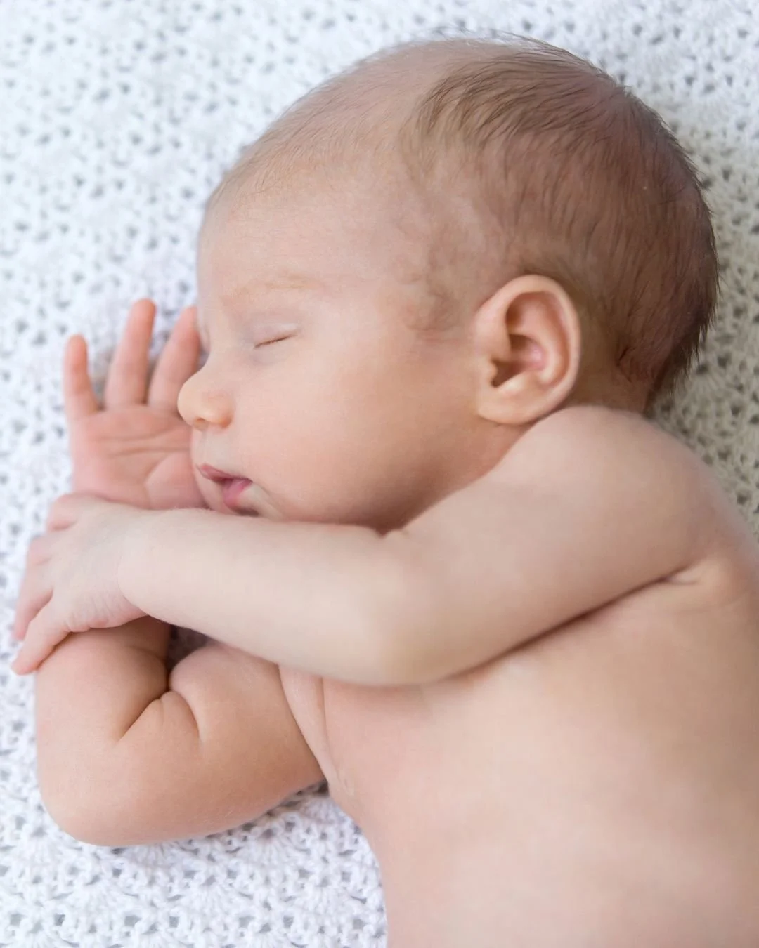 Sleeping newborn baby