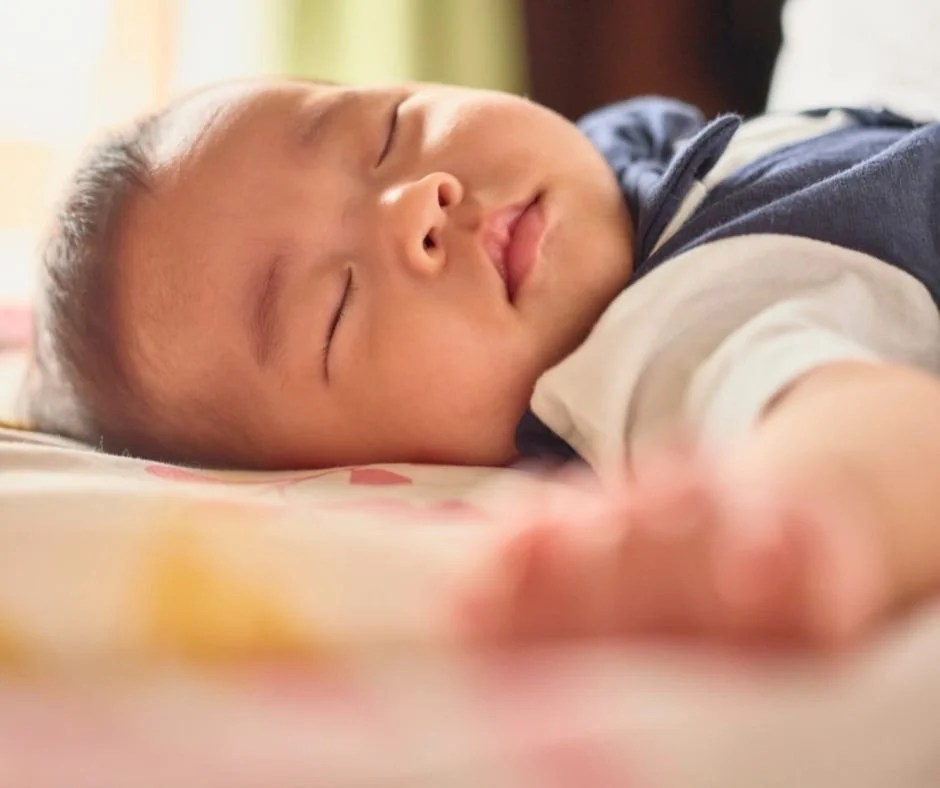 Baby asleep during a daytime nap