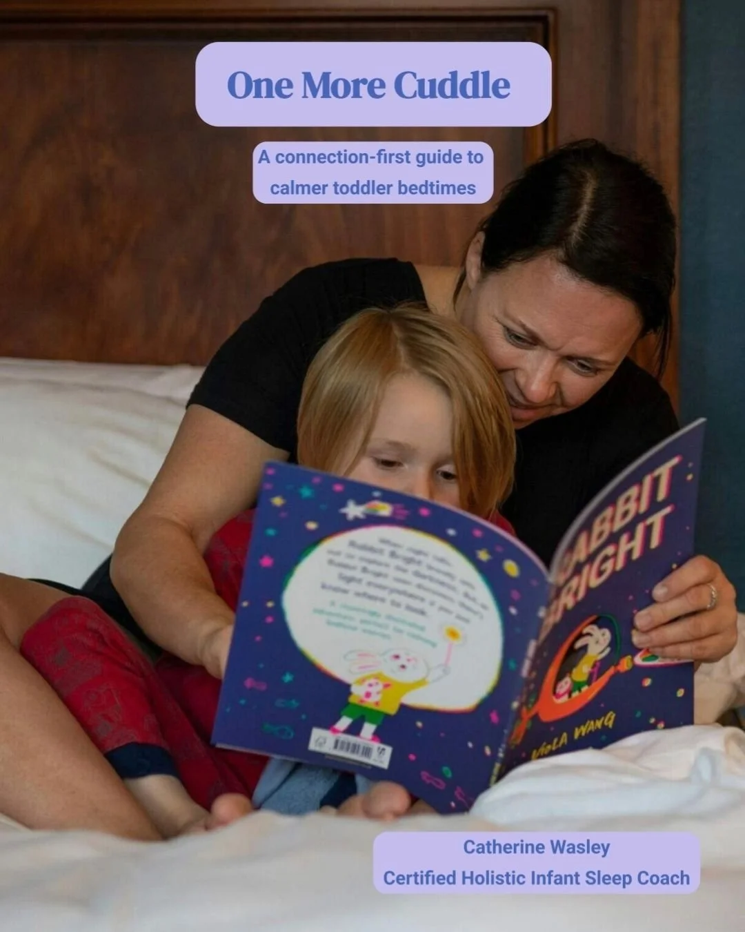 Mum reading bedtime story to toddler - One More Cuddle toddler bedtime guide, £7