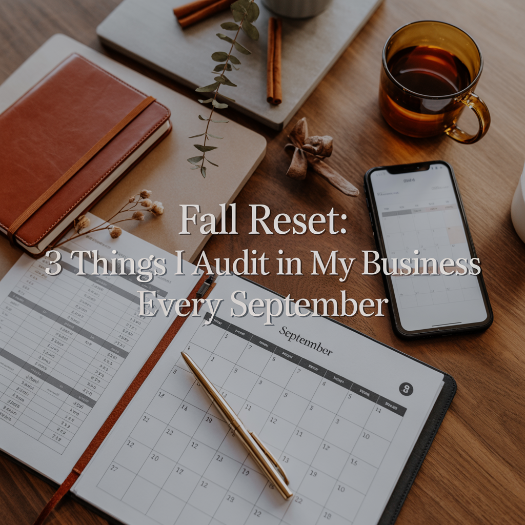Fall Reset: 3 Things I Audit in My Business Every September