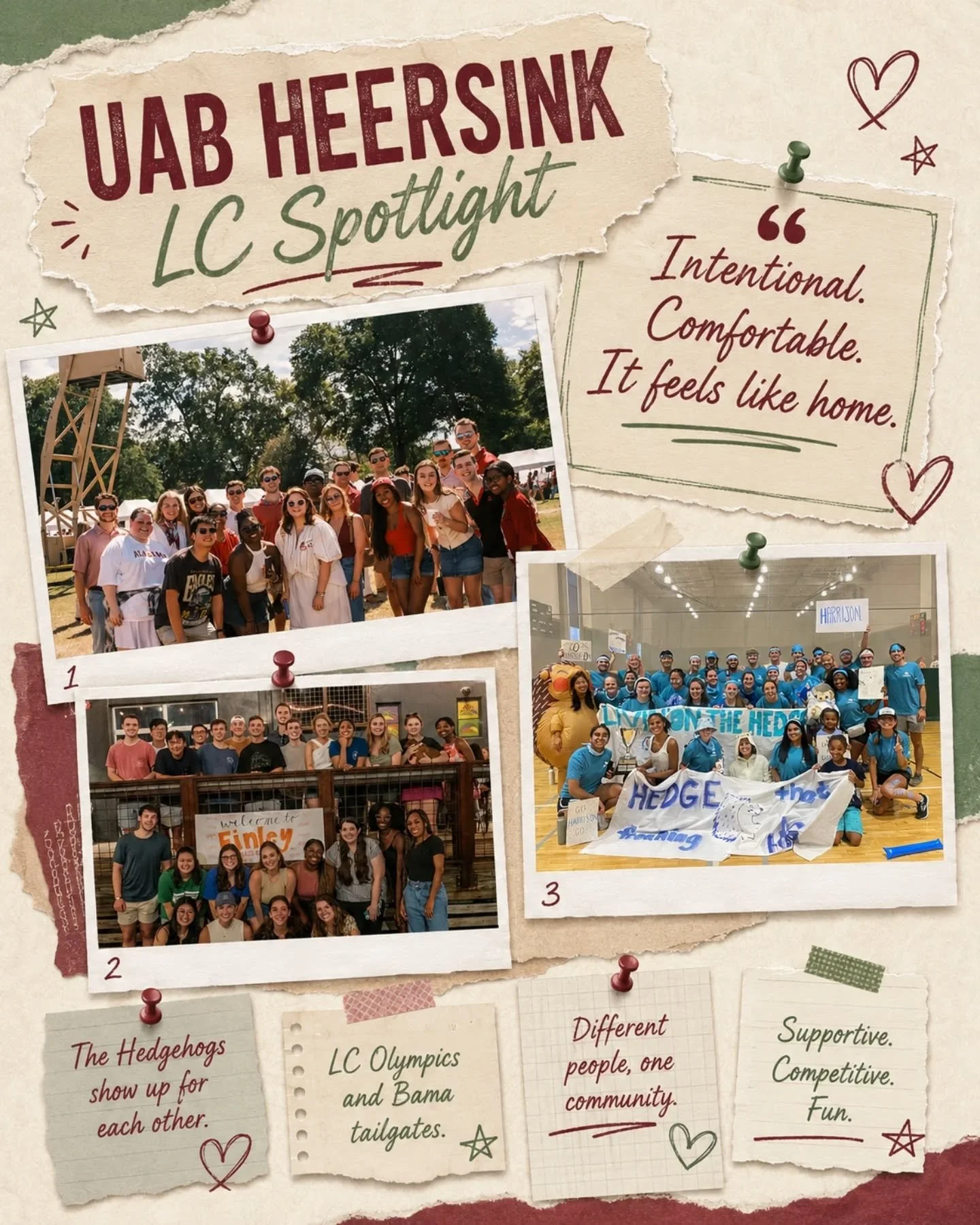 LC Spotlight ✨

We&rsquo;re highlighting learning communities across the country and the people, traditions, and moments that make them feel like home.

Next up: UAB Heersink!

Swipe to meet their LC

Submit your LC program to be featured!
https://fo