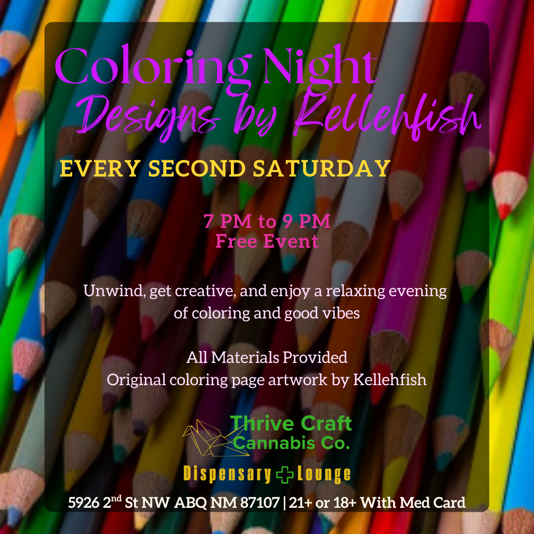 Coloring Night: Designs by Kellehfish