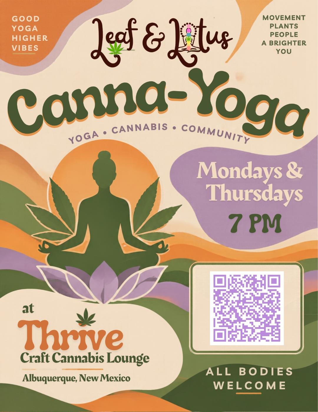 Higher State of Stretch: Canna-Yoga with Leaf &amp; Lotus