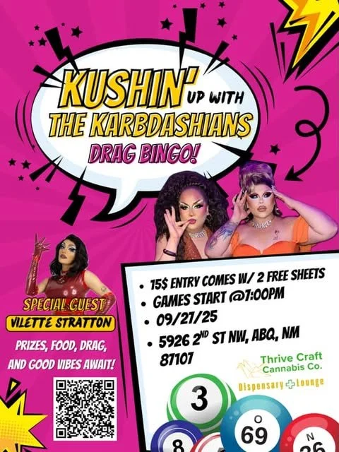🌈Kushin' Up with the Karbdashians - Drag Bingo 🎉