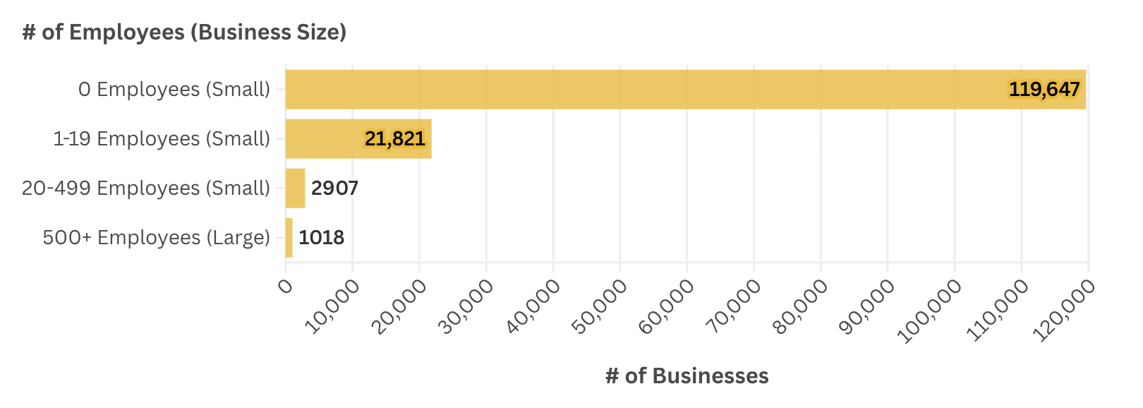 What is the size distribution of Hawaiʻi’s business and employer base, and what does it mean for the feasibility of expanding paid internship access?
