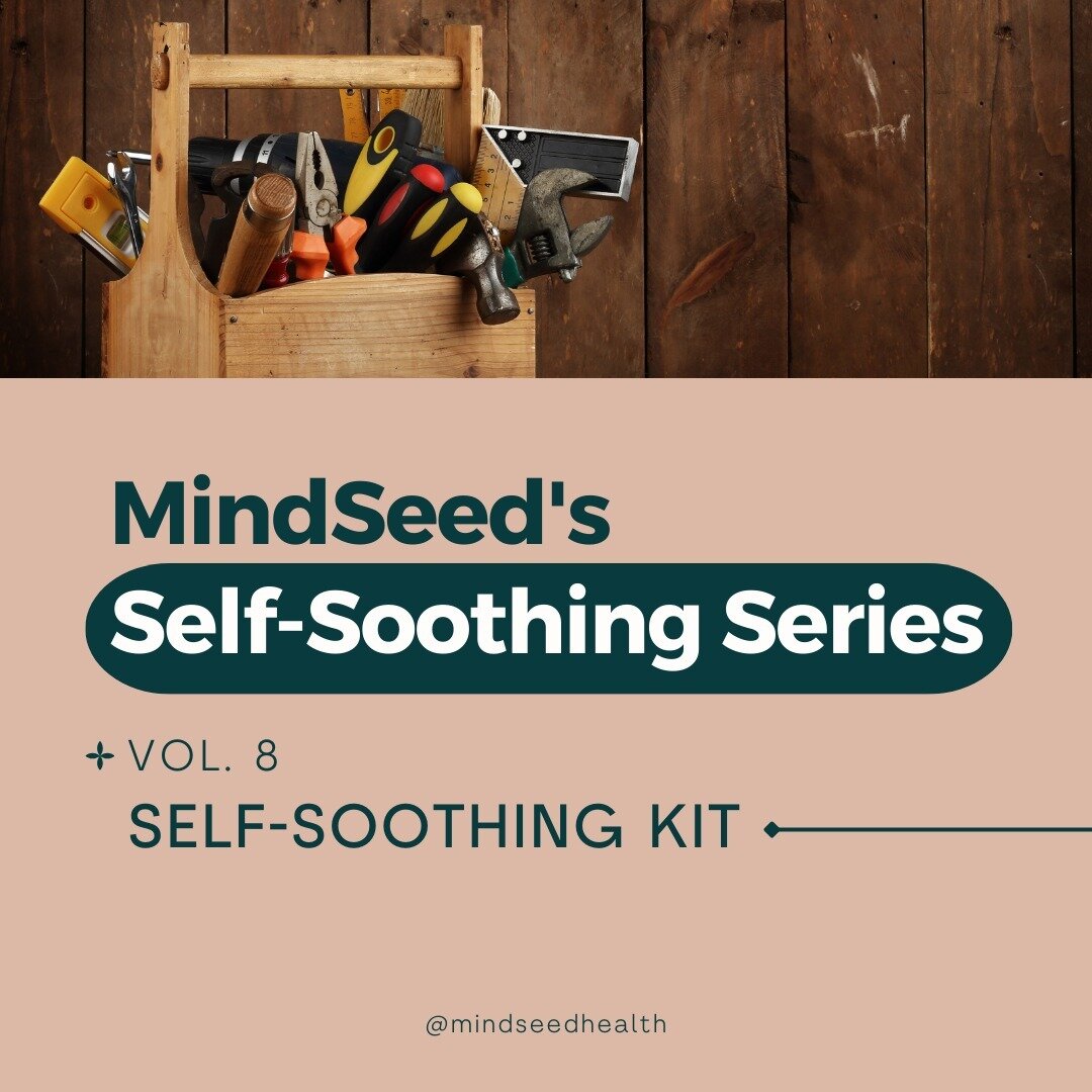 It's now time to make your Self-Soothing Kit!

Swipe to learn more, including examples of what to put in your kit!

#MindSeed #MindSeedHealth #MentalHealth #Trauma #Mindfulness #SelfCare #SelfSoothing #SelfSoothingKit #5senses #SelfSoothe #TraumaInfo