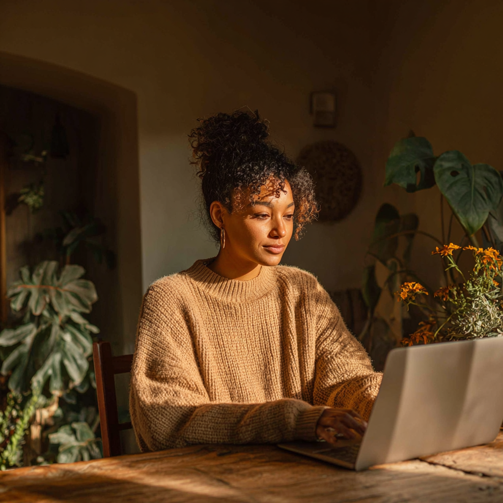 Therapist guiding trauma-informed intervention during virtual session