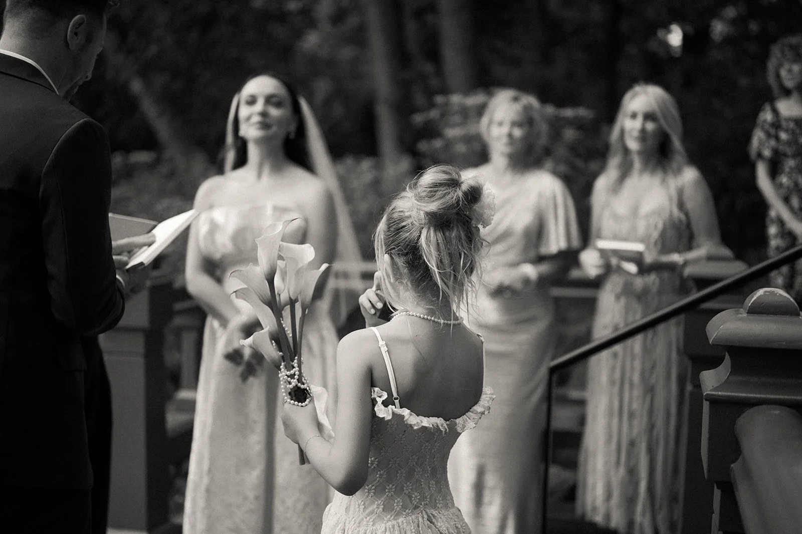 Emotional family moment during a Central Park elopement ceremony