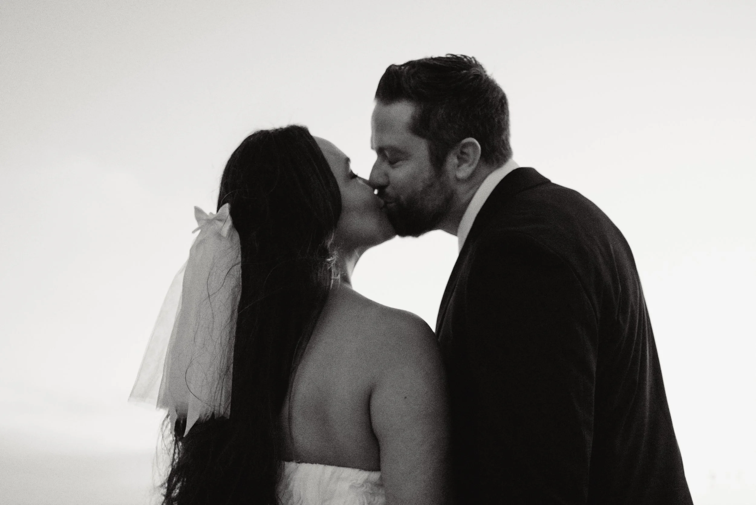 Couple in Santa Monica, celebrating their Cakewalk micro wedding.