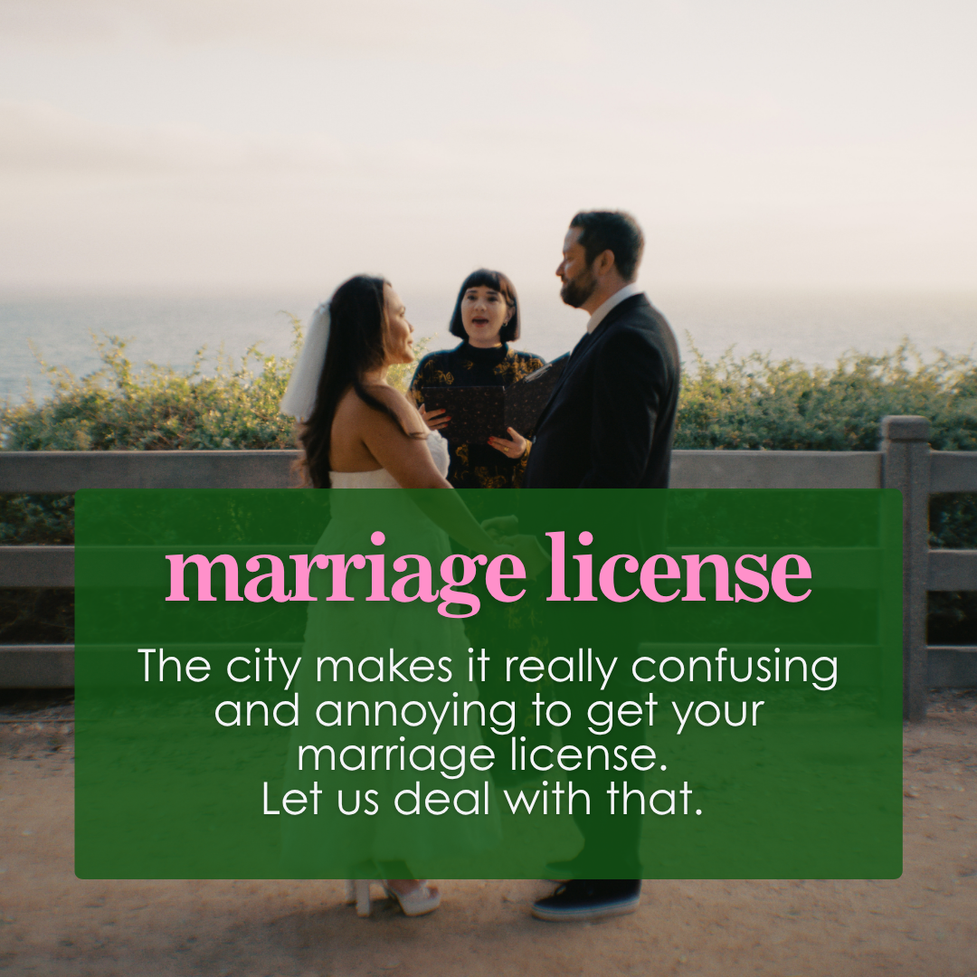 Couple getting married in LA — Cakewalk handles the full marriage license process