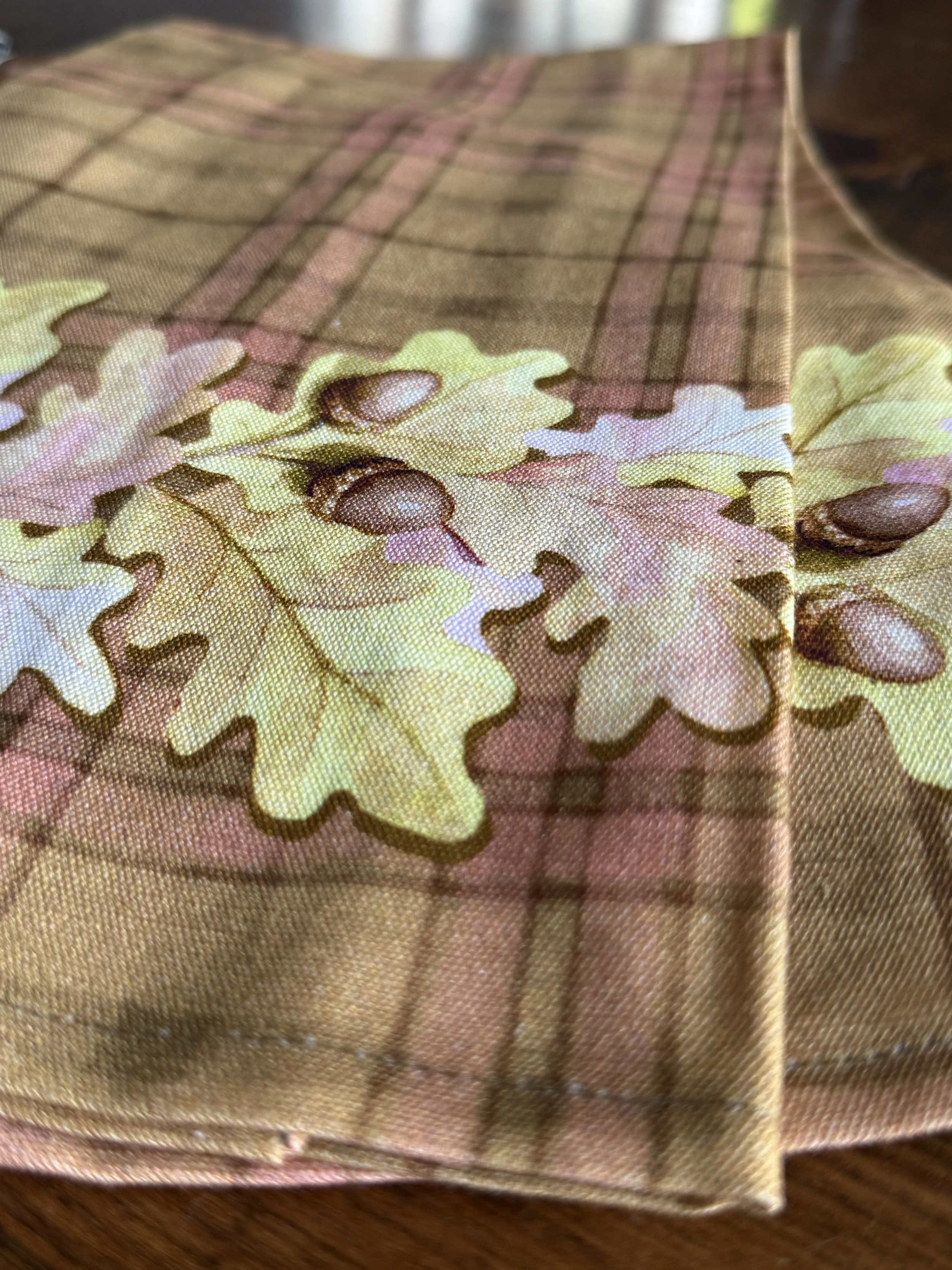Oak-tea towel india.JPG