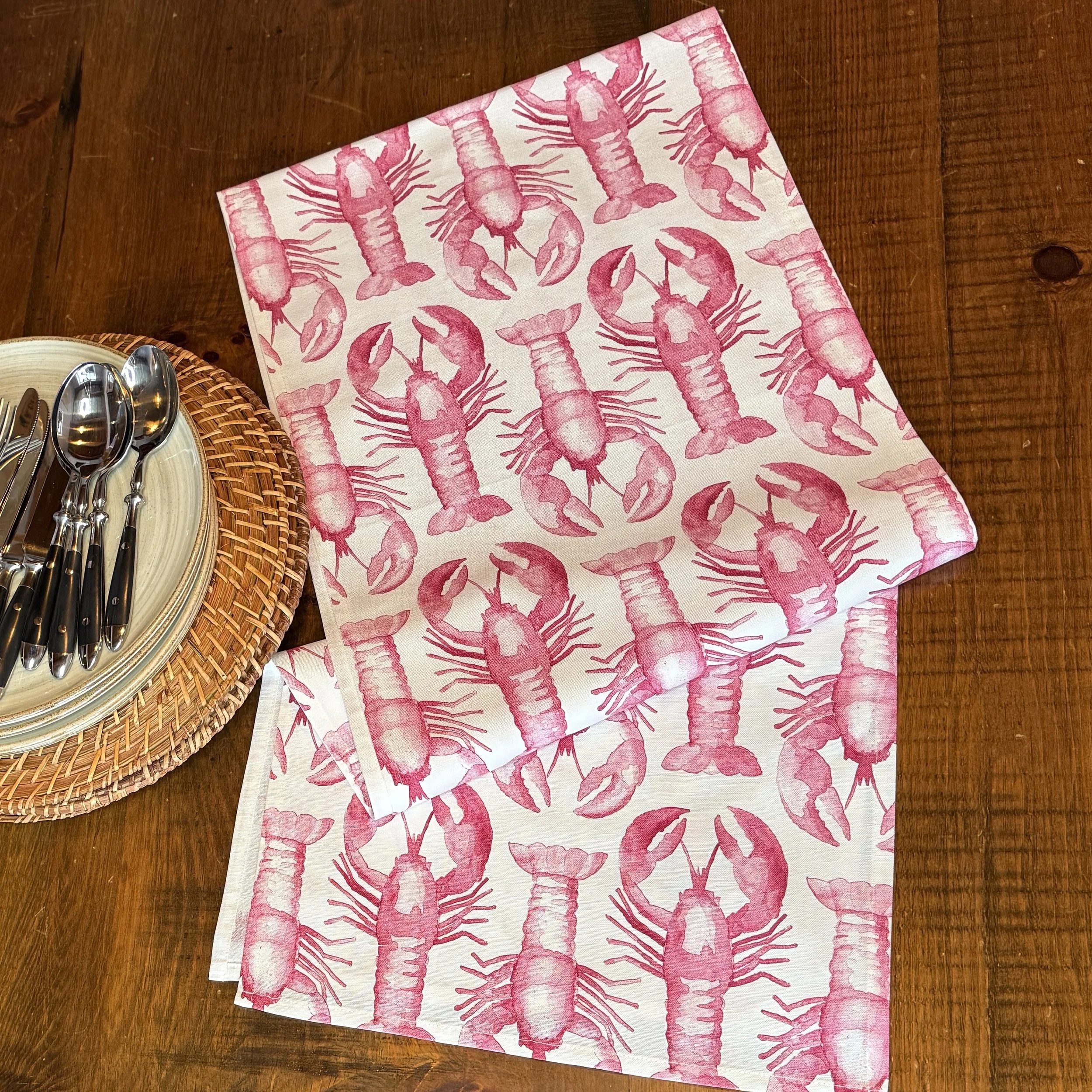 Less than Perfect- Lobster Table Runner in Libstick