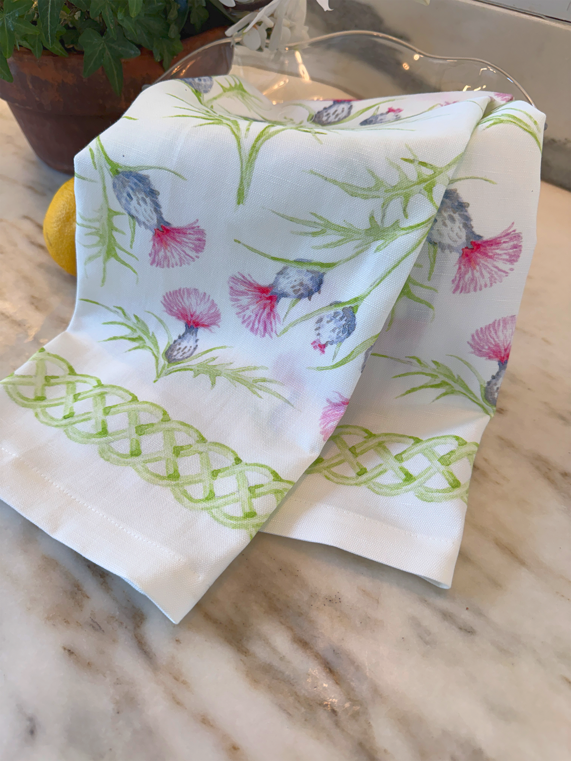 Thistle Tea Towel