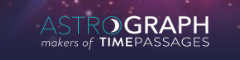 AstroGraph logo with stars and space background