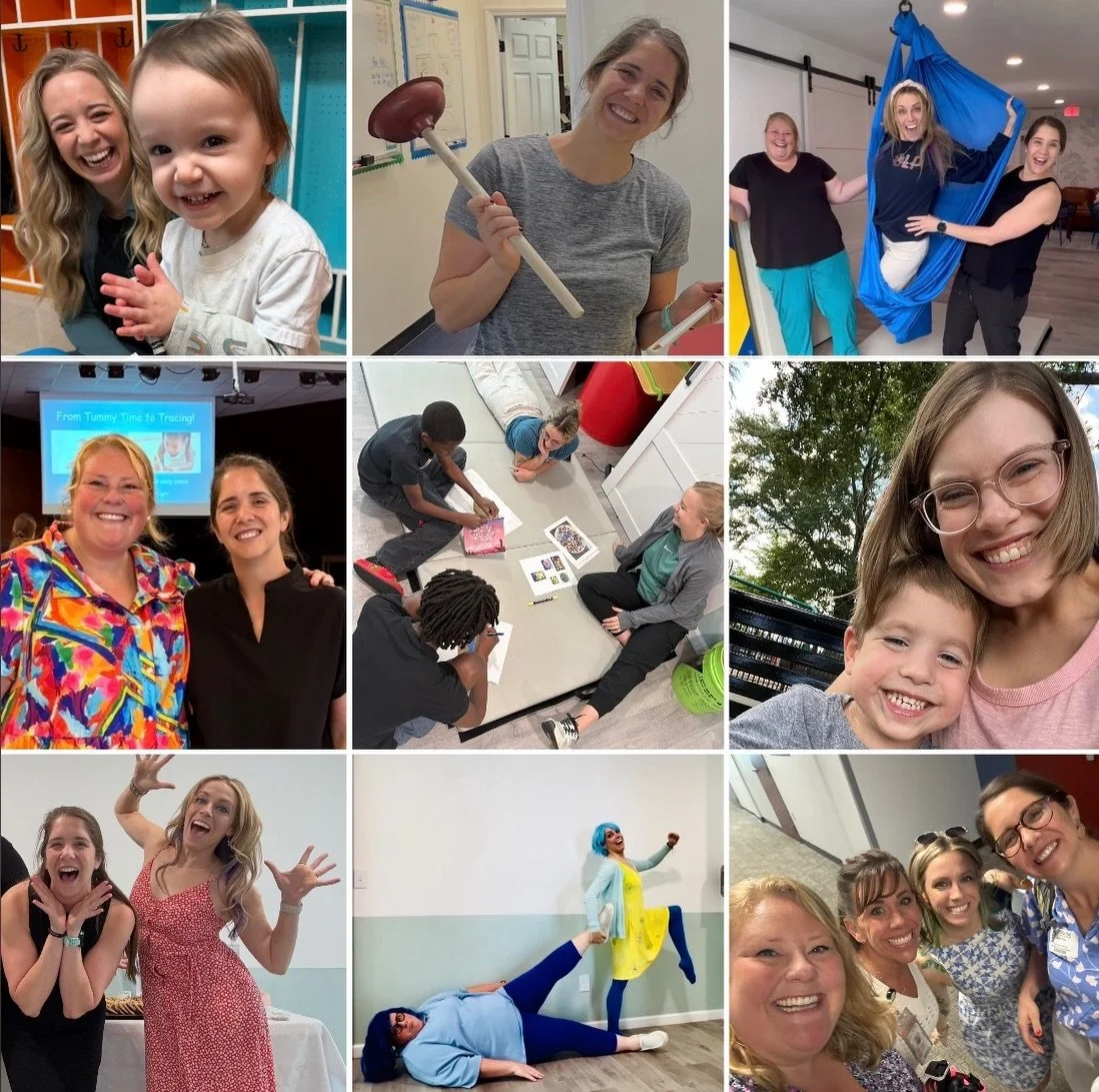 We regulate nervous systems, build obstacle courses, celebrate all the victories, and somehow keep up with the ever-changing obstacles of working in healthcare! 
Boy are we thankful for this SUPERHERO SQUAD! 🦸&zwj;♀️💞🫂
#happyemployeeappreciationda