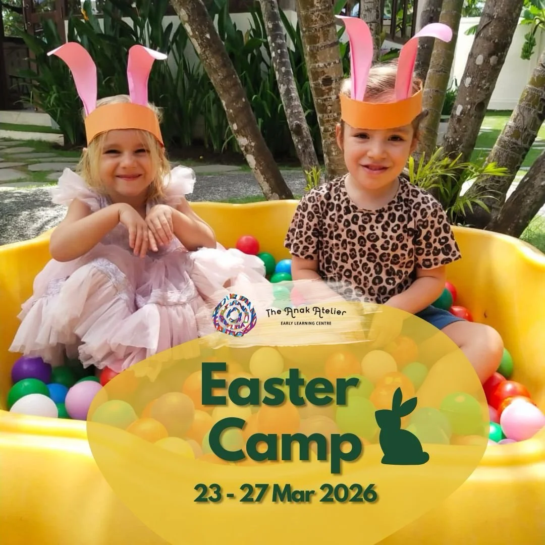 Join us this March school holidays for our EASTER CAMP! 🐇🪺 From 23-27 Mar, we aim to bring you EGGStra HOP HOP HOPPITY FUN! 🎉 Bring your hat, sunscreen and friends while we bunny around with EGG
-citment!

Contact us on Whatsapp at +62 878 6355 03