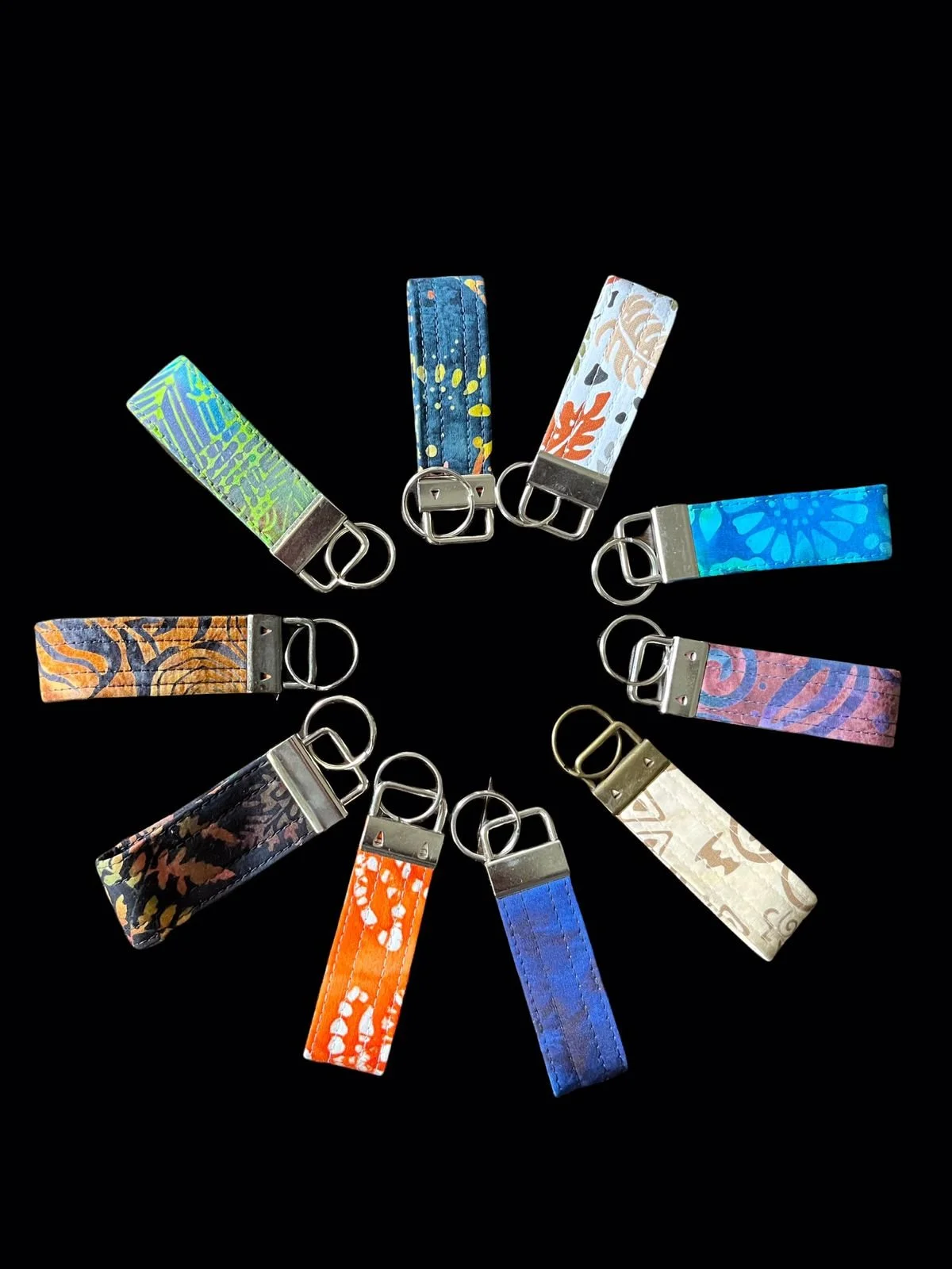 Special Crafted African Print Keychains small and large - Awama Handmade
