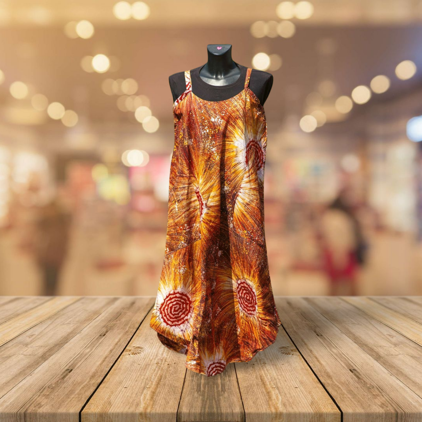 Vibrant Batik Wrap Dress - Effortless African Elegance - Awama Handmade