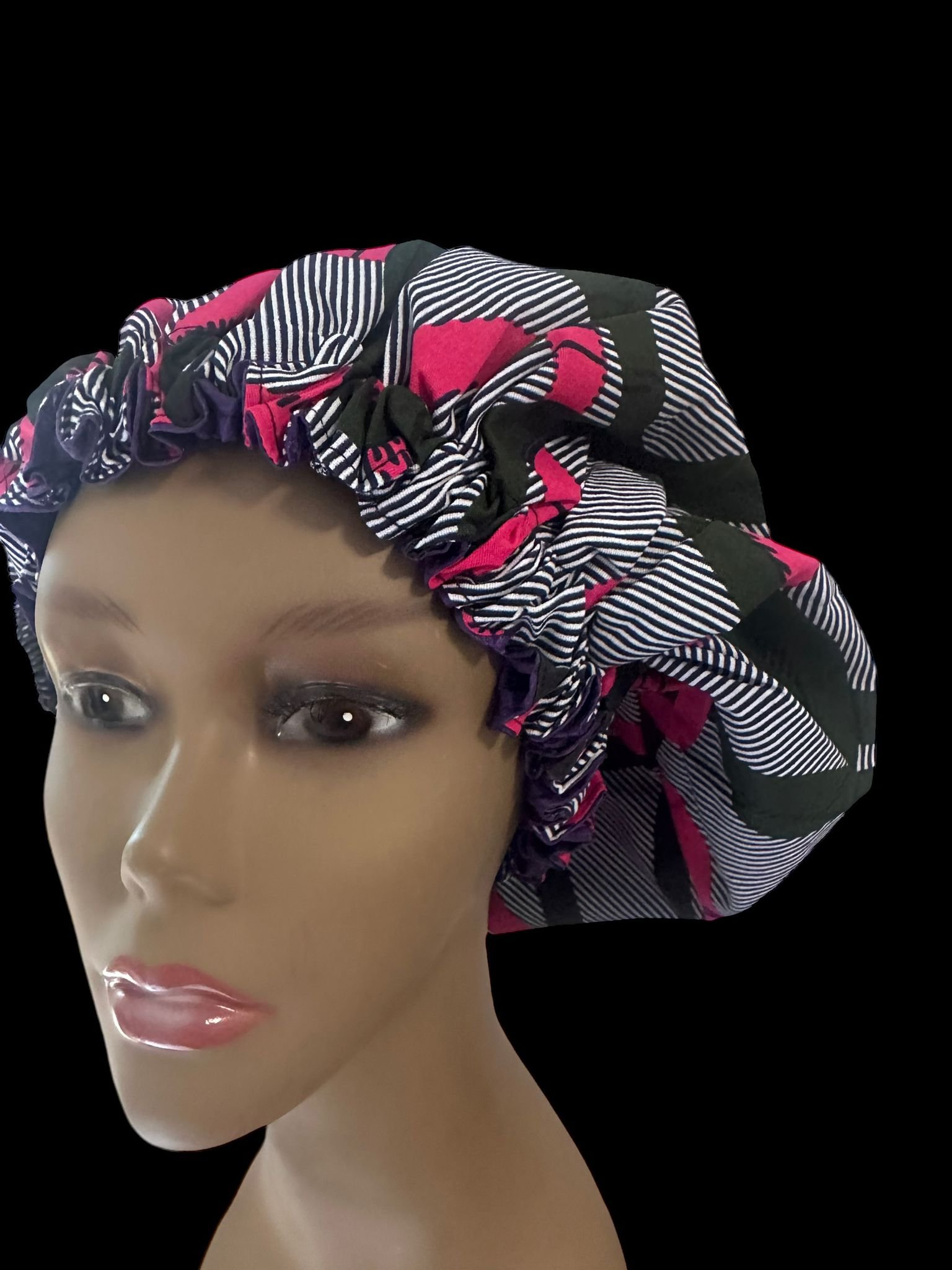 Cultural Canvas: Awama Handmade's Ankara Wax Print Bonnets - Wearable Art - Awama Handmade