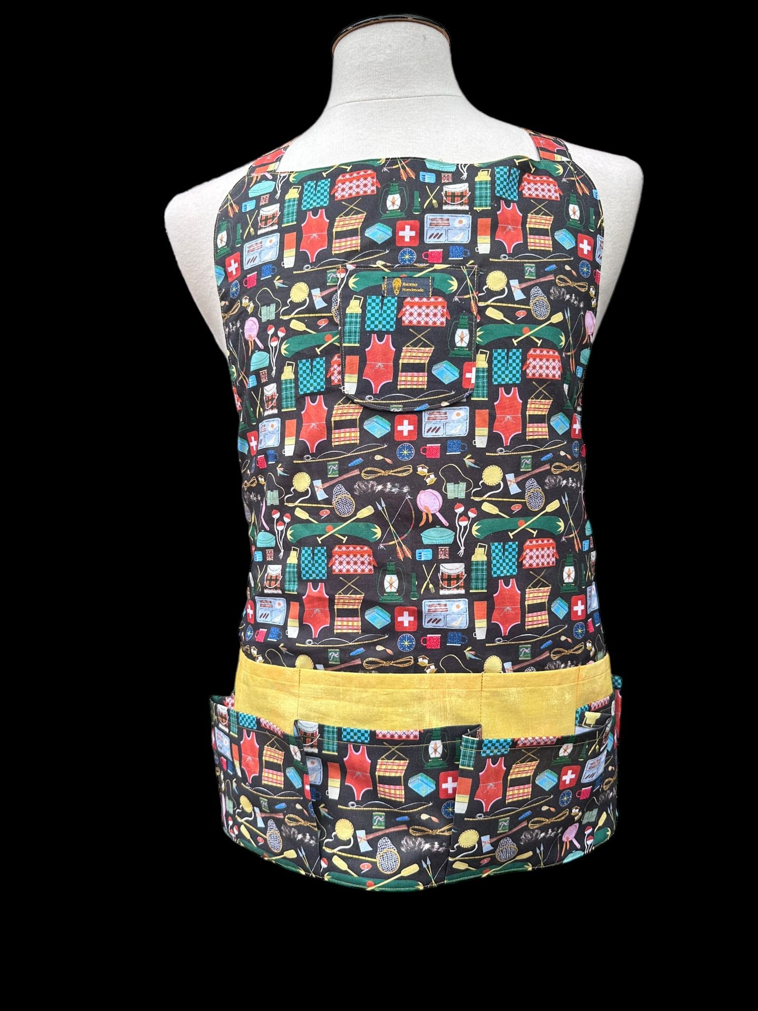 Awama Handmade: Eco-Friendly Kitchen Apron - Free Size, African Print Cotton - Awama Handmade