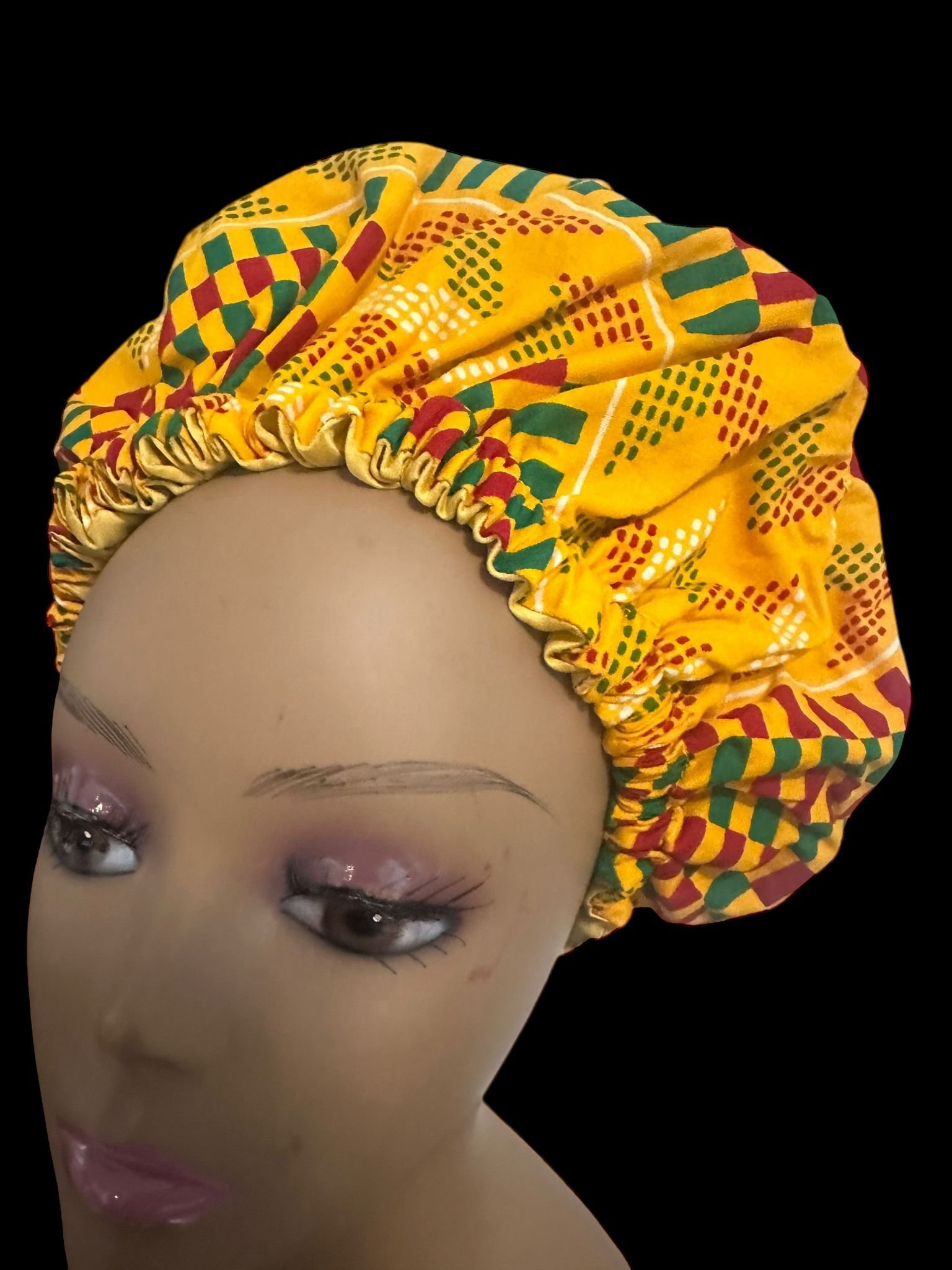 Express Yourself: Awama Handmade's Head Bonnets - A Tapestry of Culture and Kente Style - Awama Handmade