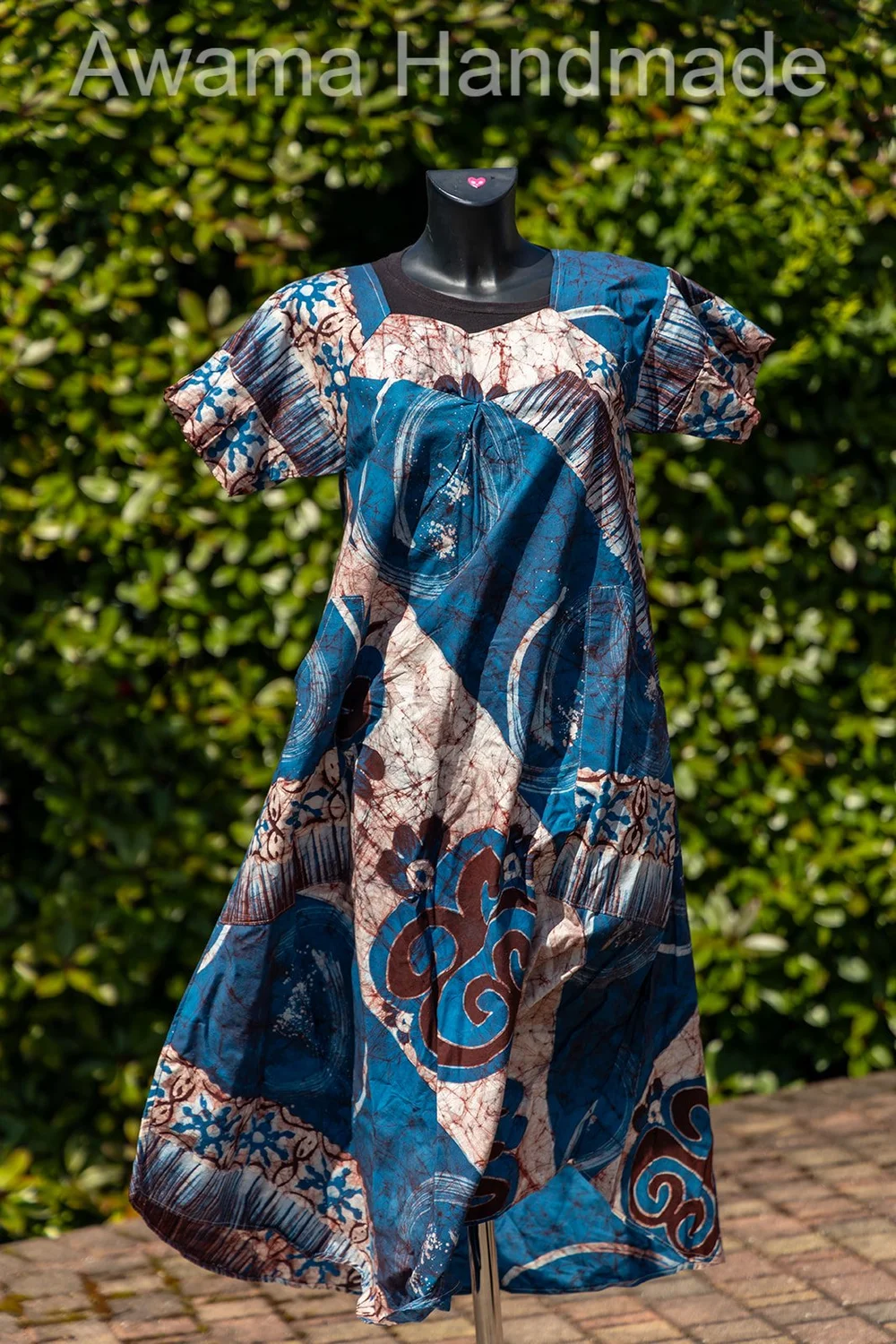 white christmas dresses Summer Batik Dress: Green – Chen Burkett New York main image 1
