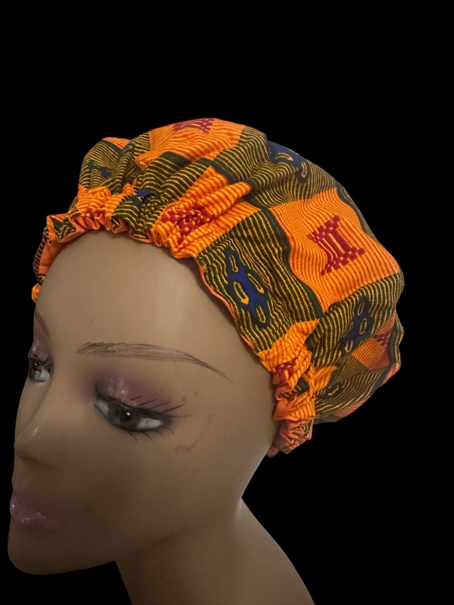 Travel Essentials: Awama Handmade's Ankara Wax Print Bonnets - On-the-Go Style