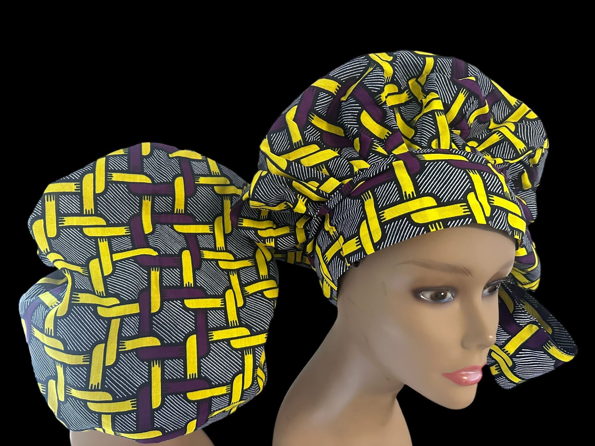 Crown Yourself in Comfort: Awama Handmade's African Print Head Bonnets - Awama Handmade