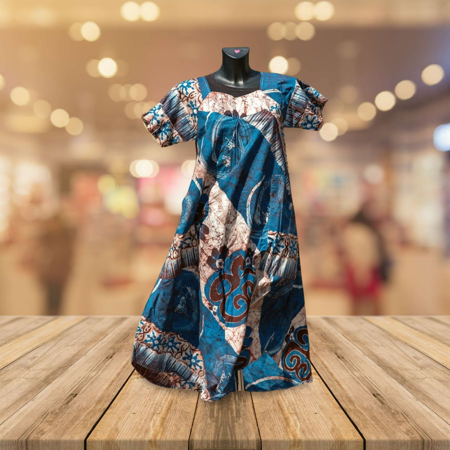 simple batik dress design This batik dress is perfect for summer events and formal occasions. With its unique hand-stamped batik design and 100% cotton fabric, this dress is a stylish and comfortable choice for any event