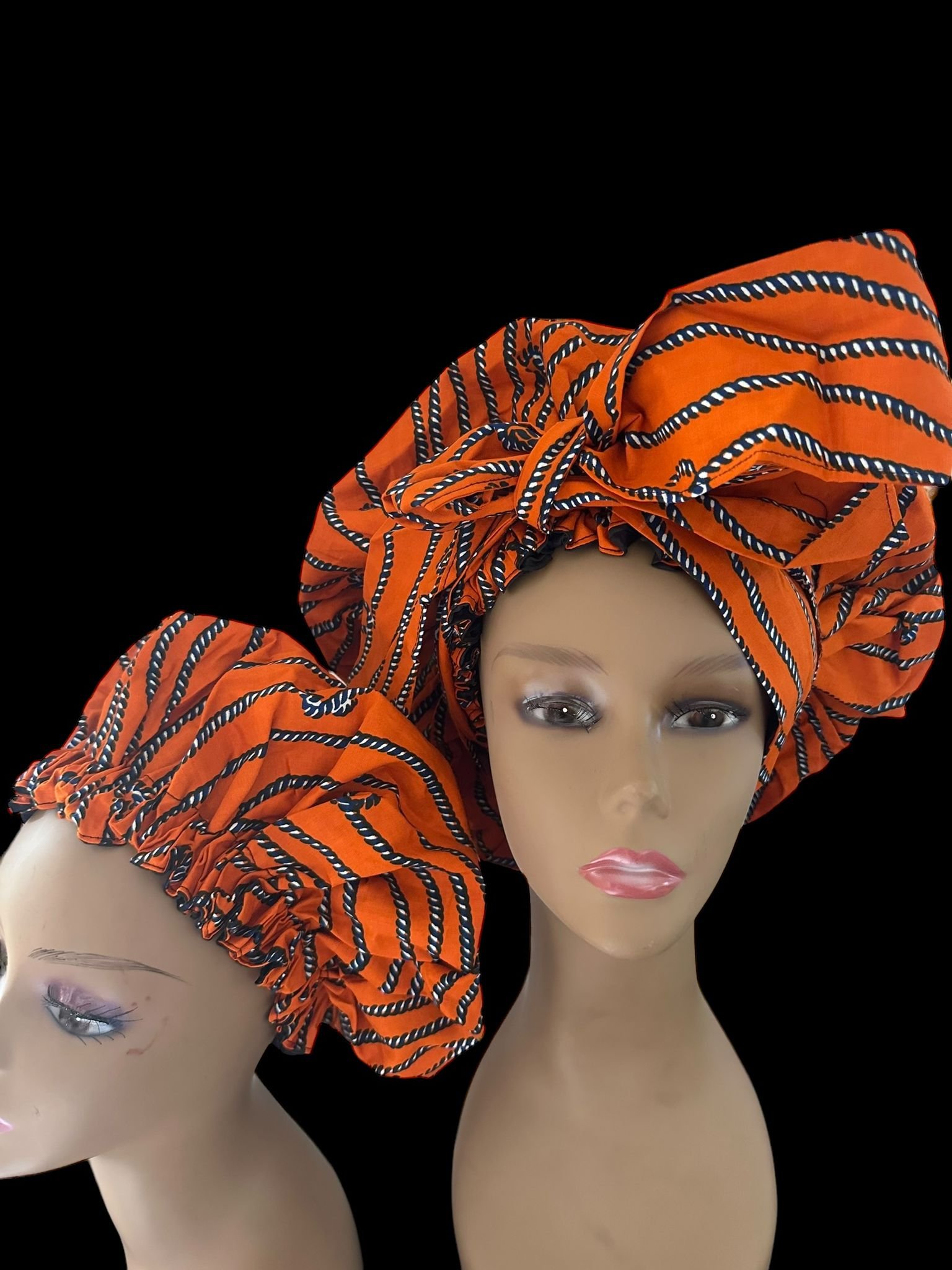 Embrace Authenticity: Awama Handmade's Head Bonnets in Stunning Ivorian Prints