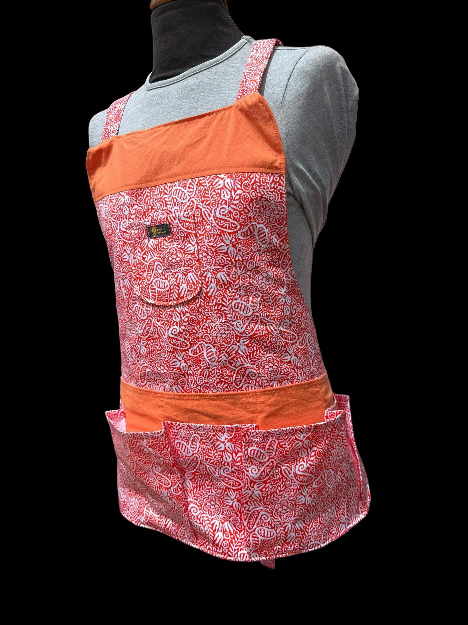 Awama Handmade: High-Quality Cotton Apron - Free Size, African Print, Trendy Design - Awama Handmade