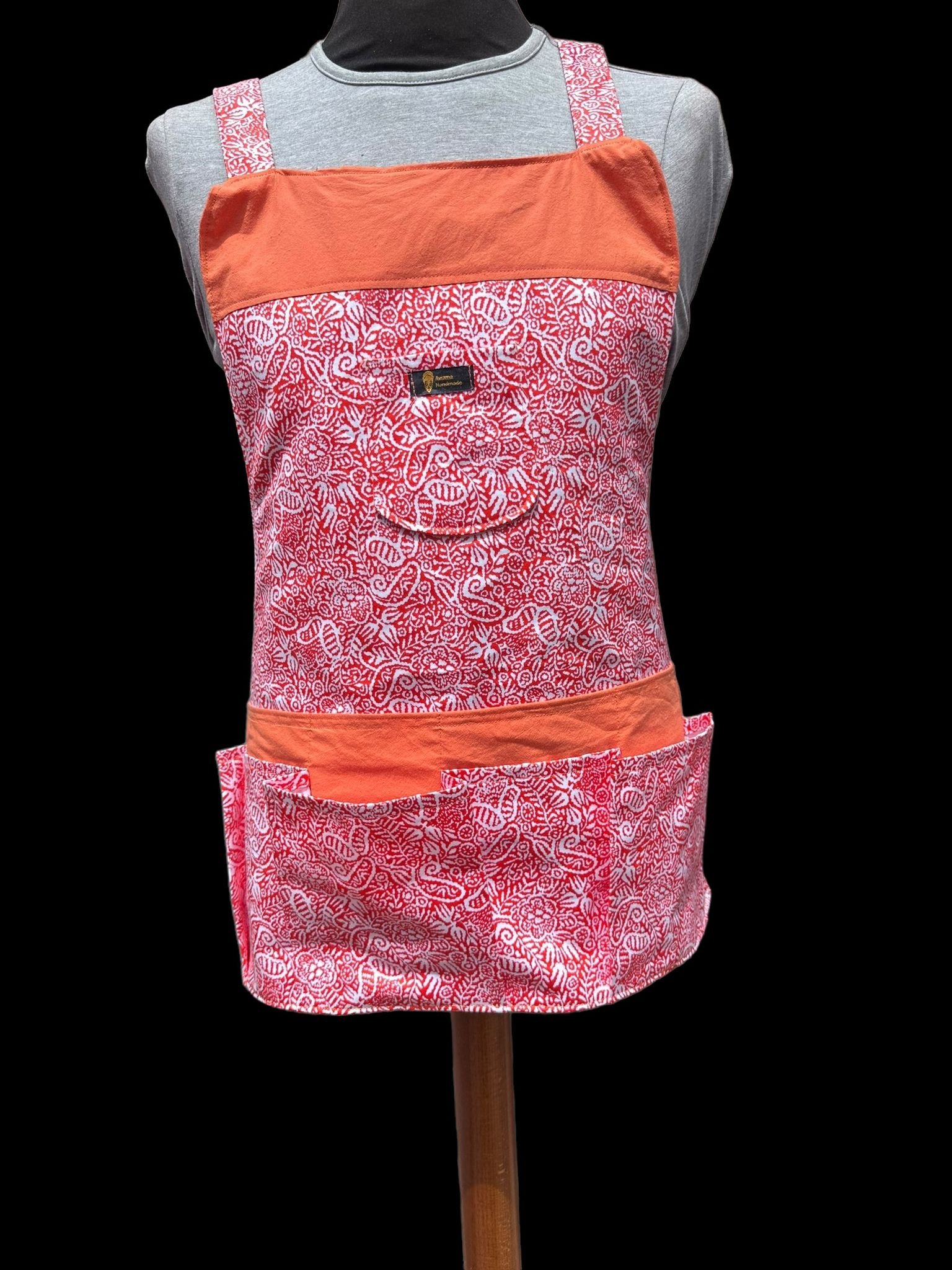 Awama Handmade: High-Quality Cotton Apron - Free Size, African Print, Trendy Design - Awama Handmade