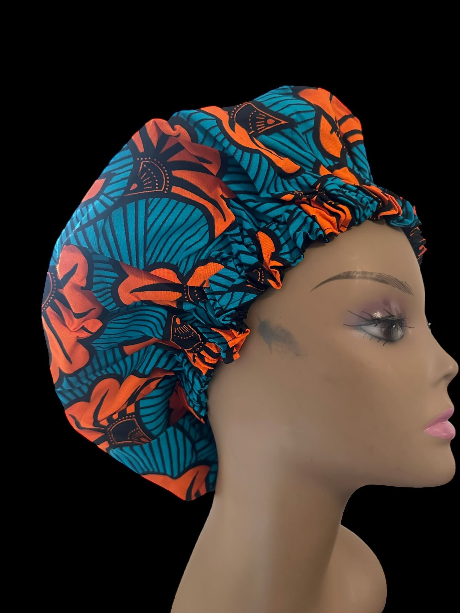 African Royalty Awaits: Awama Handmade's Ankara Wax Print Head Bonnets - Awama Handmade
