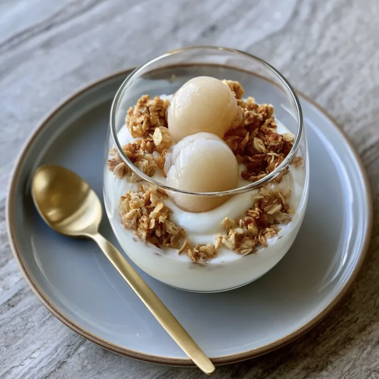 For Pros: Parfait with Greek Yogurt, Homemade Müesli and Lychee