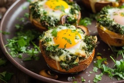 Pro: Breakfast Egg Cups with Parsley Gremolata and Mushrooms