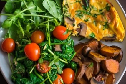 Pro - Frittata with Cherry Tomato, Spinach and Mushroom