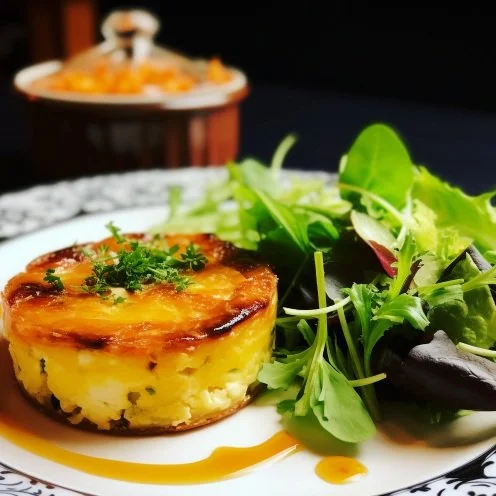 For Students: Leek and Carrot Flan with Butternut Squash and Side Salad