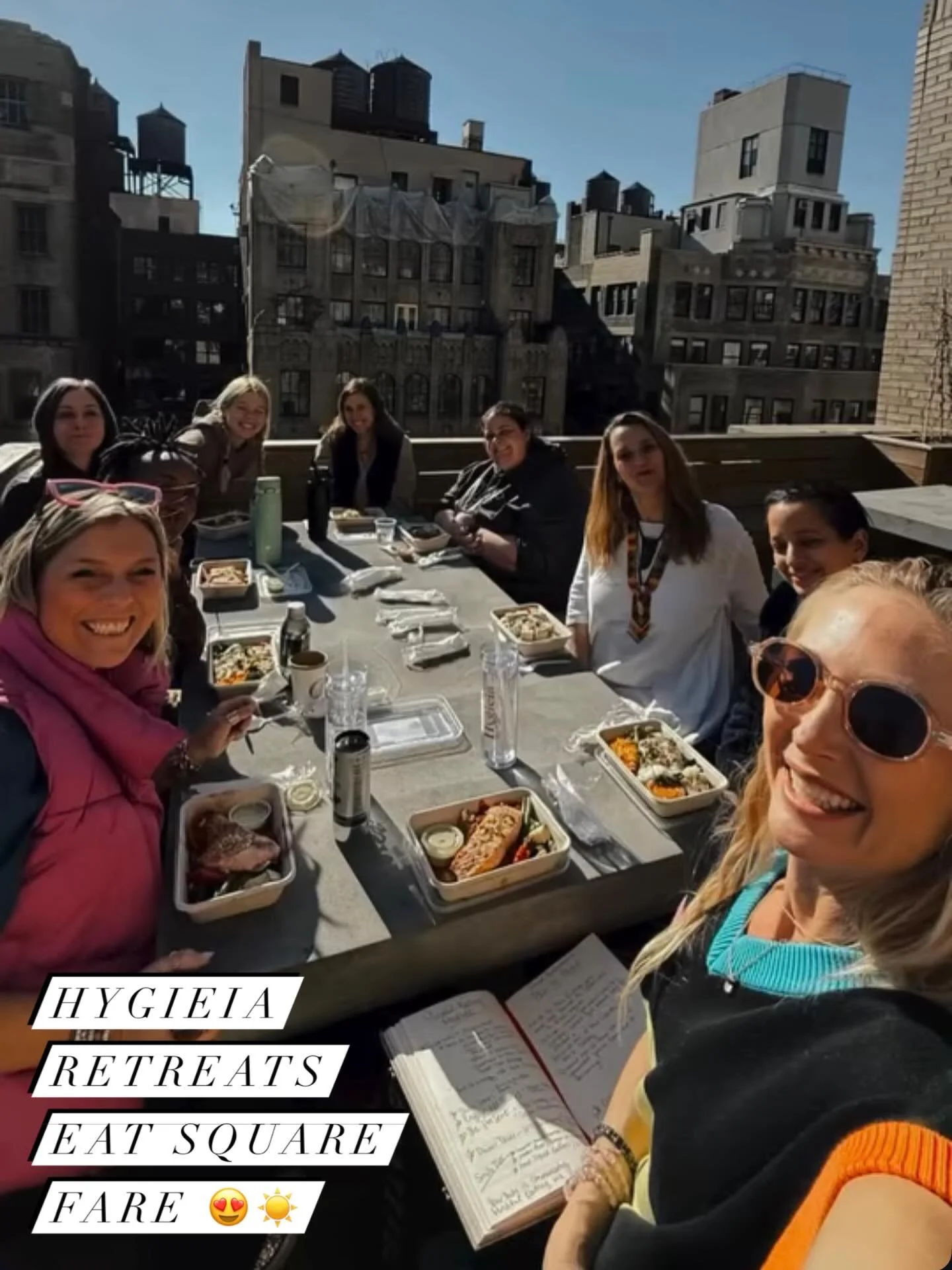 So glad @hygieia__fitness retreat was a success this weekend! And that you picked Square Fare for healthy meals! What beautiful ☀️and smiles!! 😊Tara come back to NYC soon!