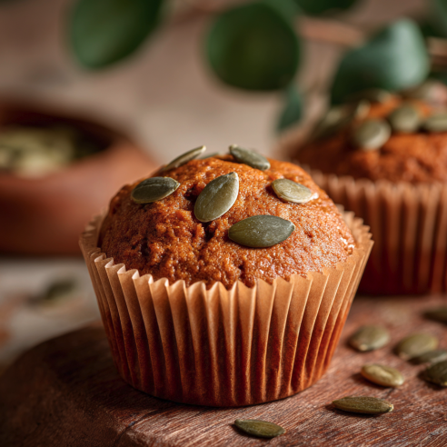 For Students: Pack of 4: High Protein Pumpkin Spiced Muffin