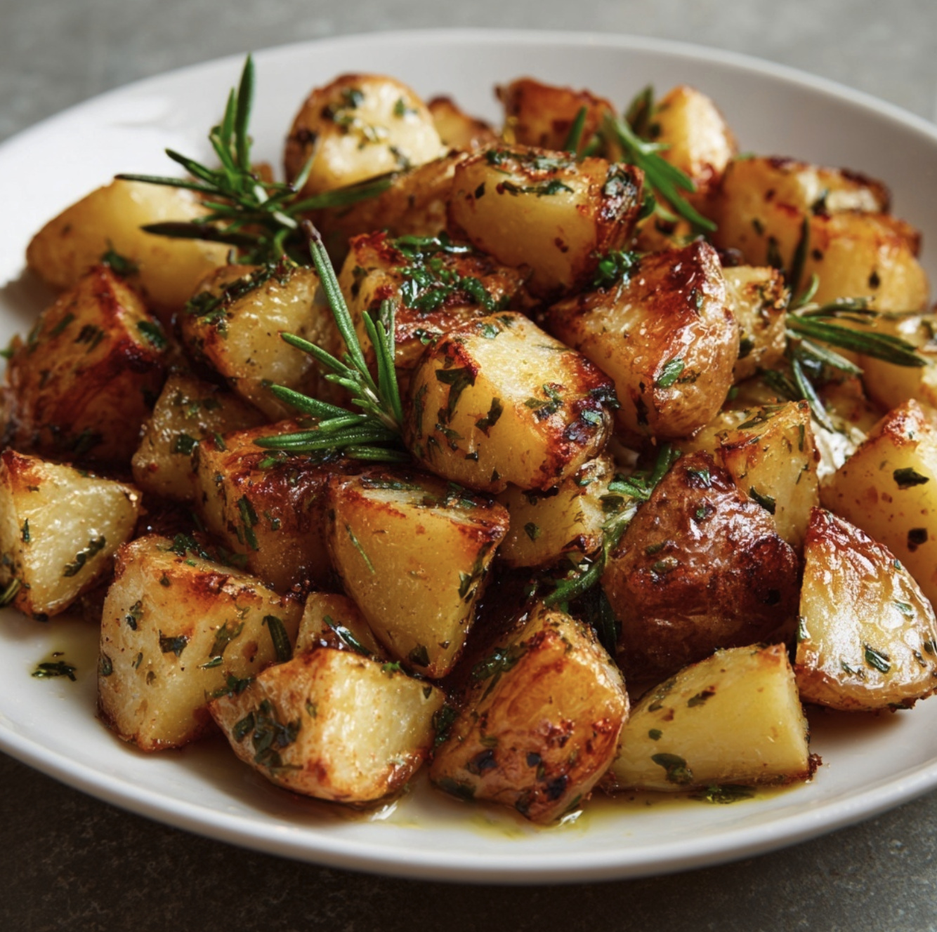 Square Fare Plate of Roasted Potatoes (16 oz)