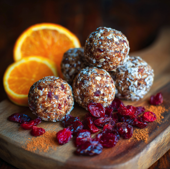 For Orca: Cranberry Orange Energy Bites