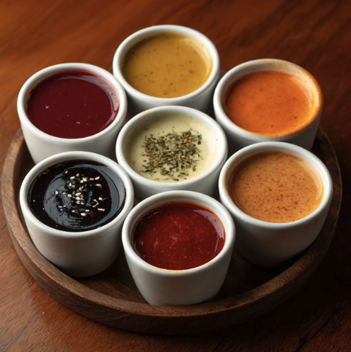 For Pros: 6 Mix & Match 2 oz cups of Square Fare Sauces / Dressings