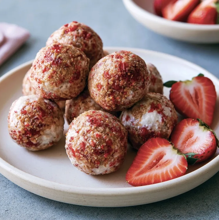 For Pros: Box of 6 Strawberry Shortcake Energy Bites