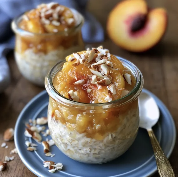 For Pros: Overnight Oats with Puréed Nectarines and Almonds