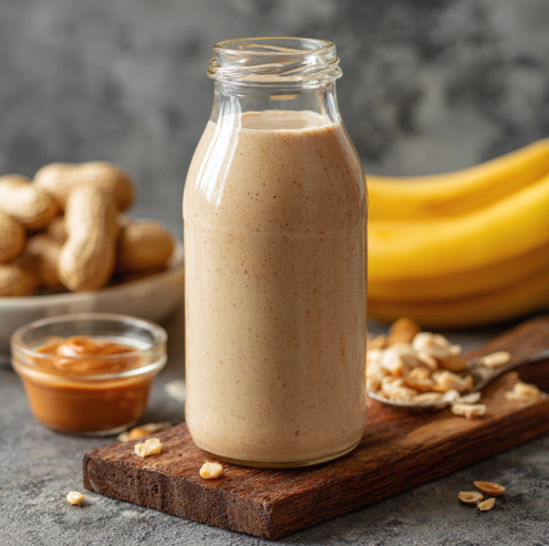 Pack of 3: Peanut Butter Banana Protein Smoothie — 12 oz Bottles (20 g Protein ea)
