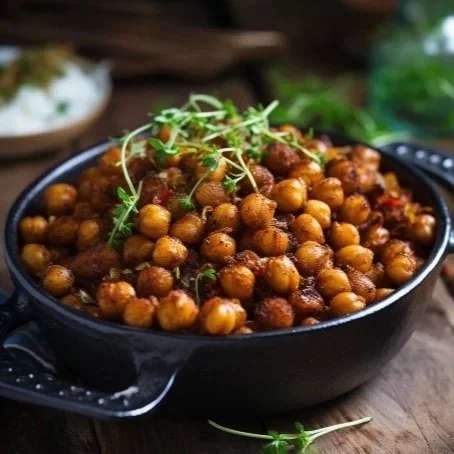 Za'atar Crispy Chickpeas