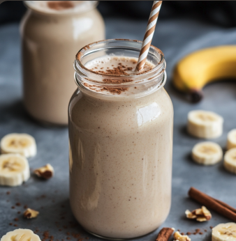 For Pros: Chai Latte High Protein Smoothie with Banana
