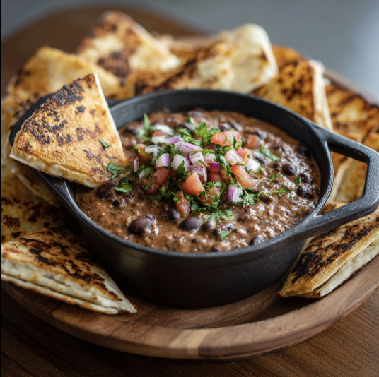 8 oz Chipotle Black Bean Dip with Baked Tortillas