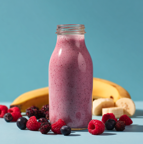 Pack of 3: Berry Banana Protein Smoothie — 12 oz Bottles (20 g Protein ea)