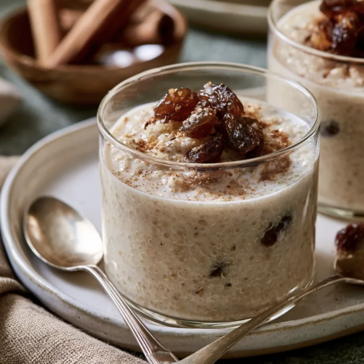 Quinoa & Coconut Milk Pudding with Raisins